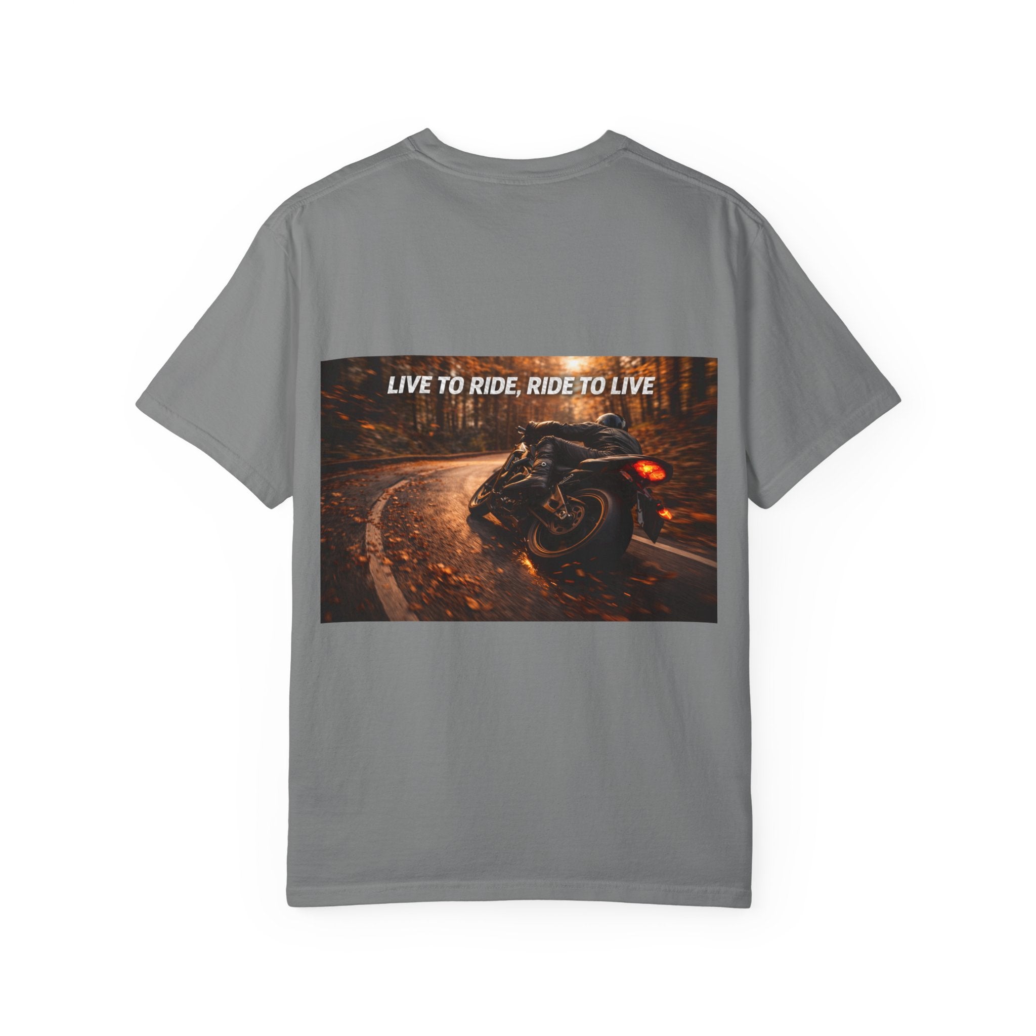 Live To Ride, Ride To Live Motorcycle T-Shirt — Autumn Ride Biker Graphic