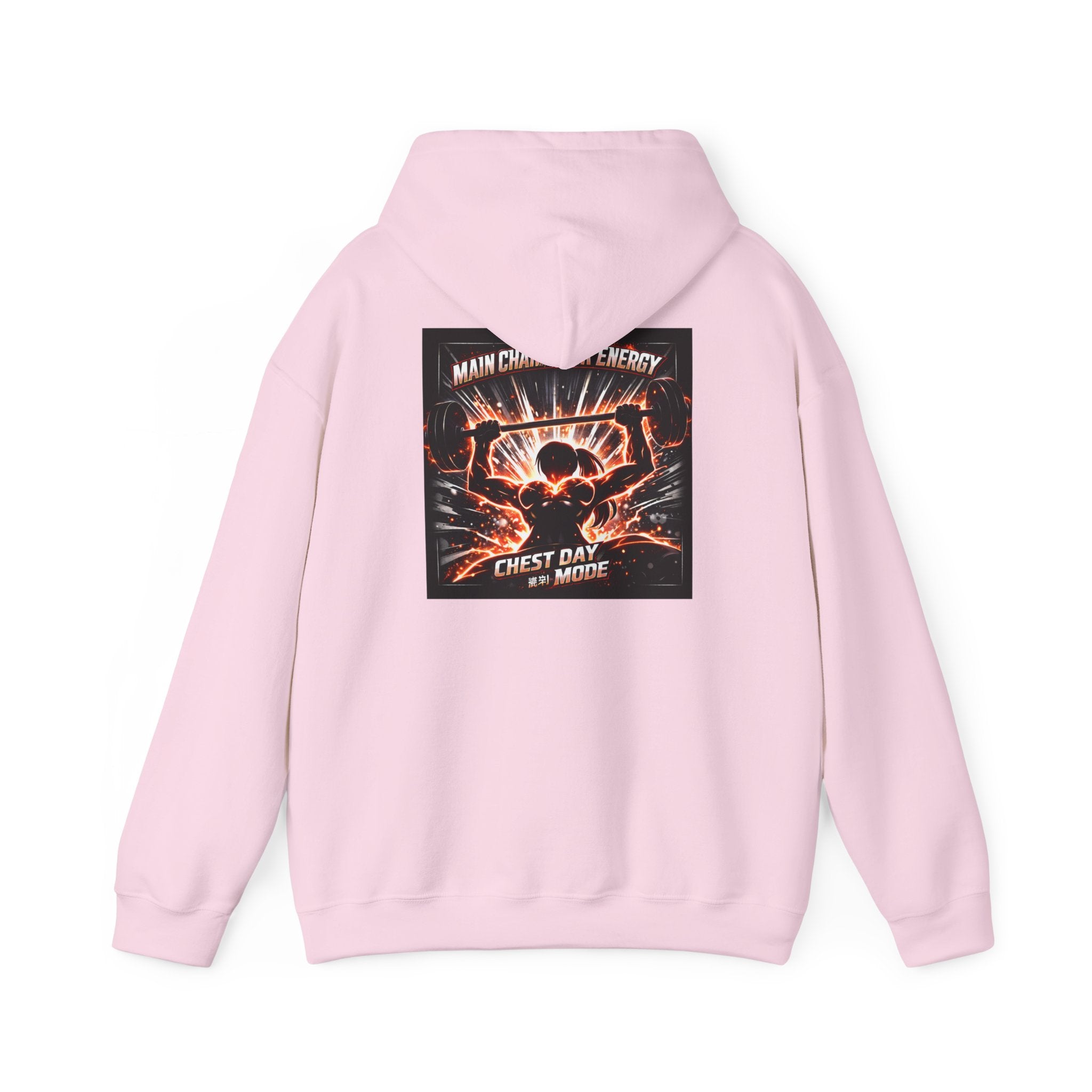 Main Character Energy Chest Day Women’s Hoodie - Anime Gym Fitness Apparel