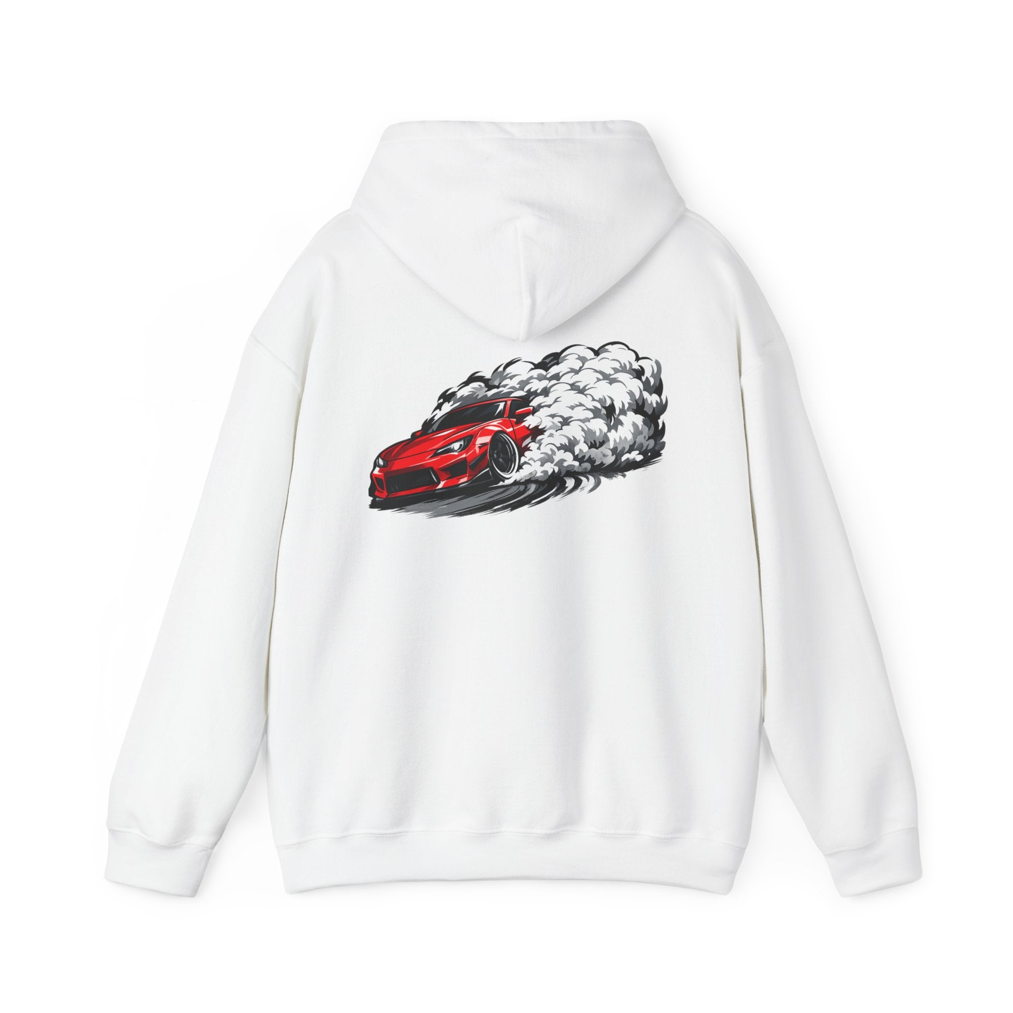Red Fury Drift Hoodie — Modified Wide-Body JDM Car Design