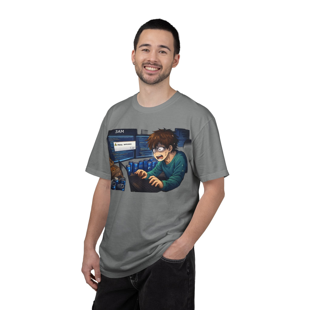 Missing Semicolon 3AM Programmer T-Shirt - Developer Humor Gift