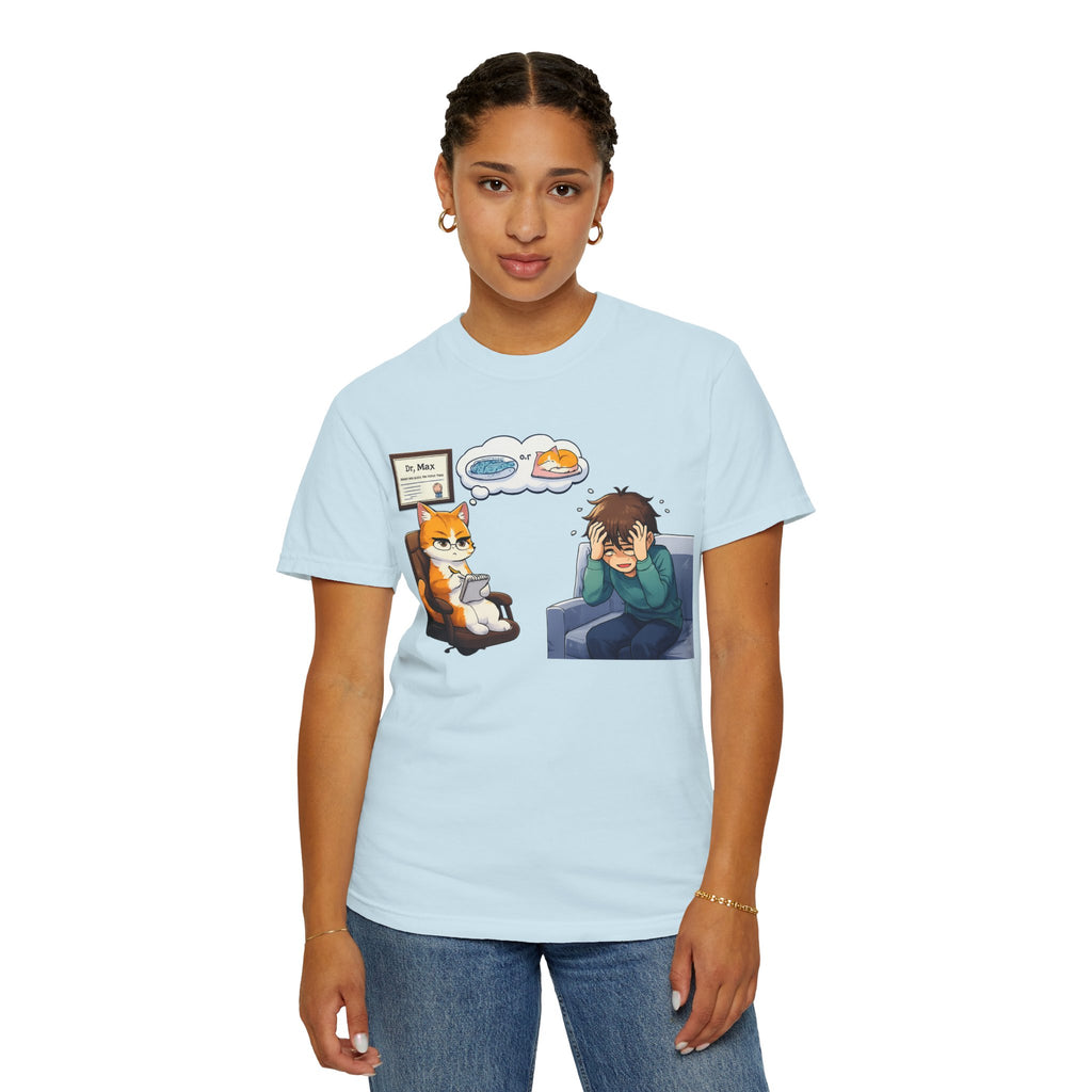 Dr. Max Cat Therapist T-Shirt - Funny Mental Health Humor Gift