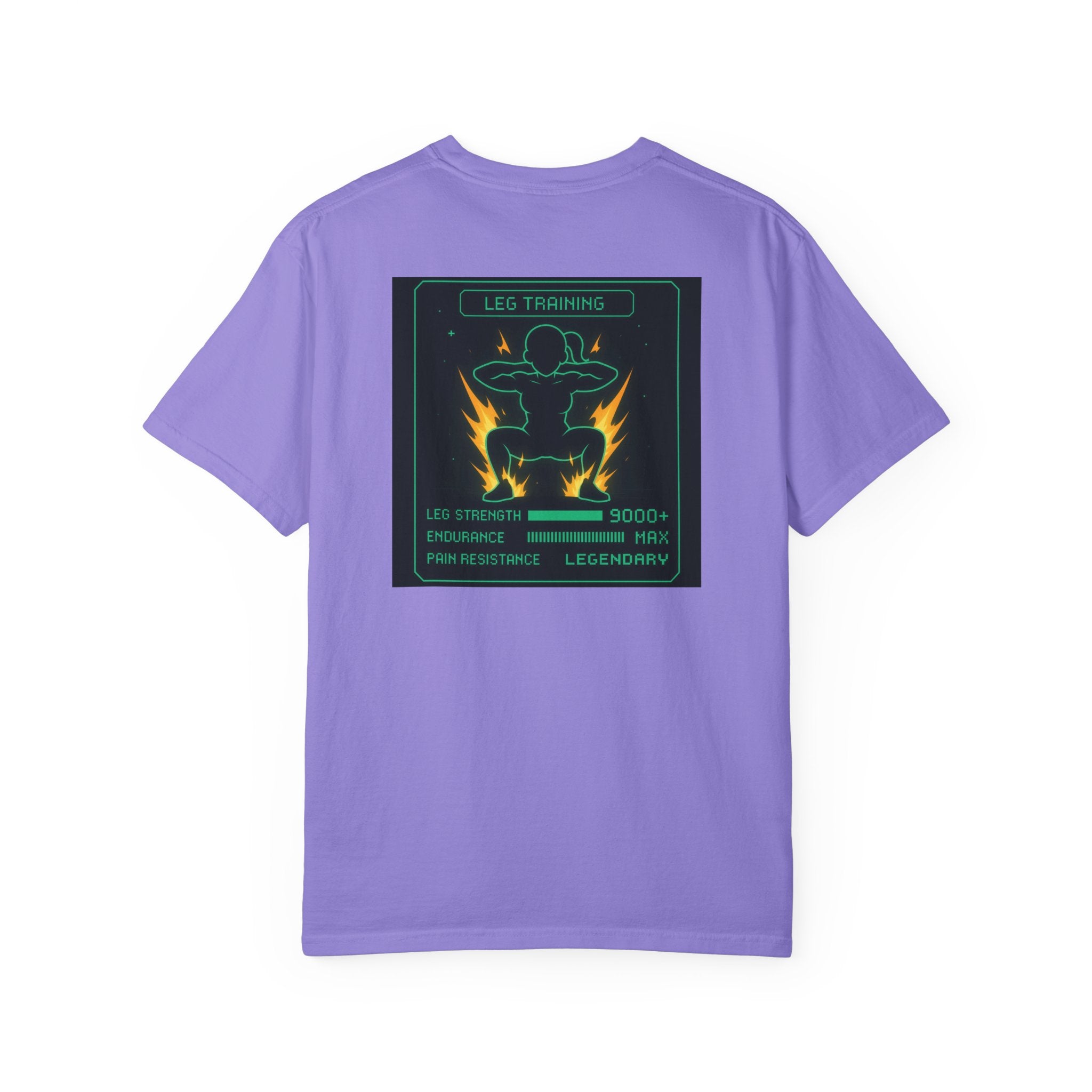 Women’s Gaming RPG Leg Day T-Shirt — "Leg Training Stats 9000+"