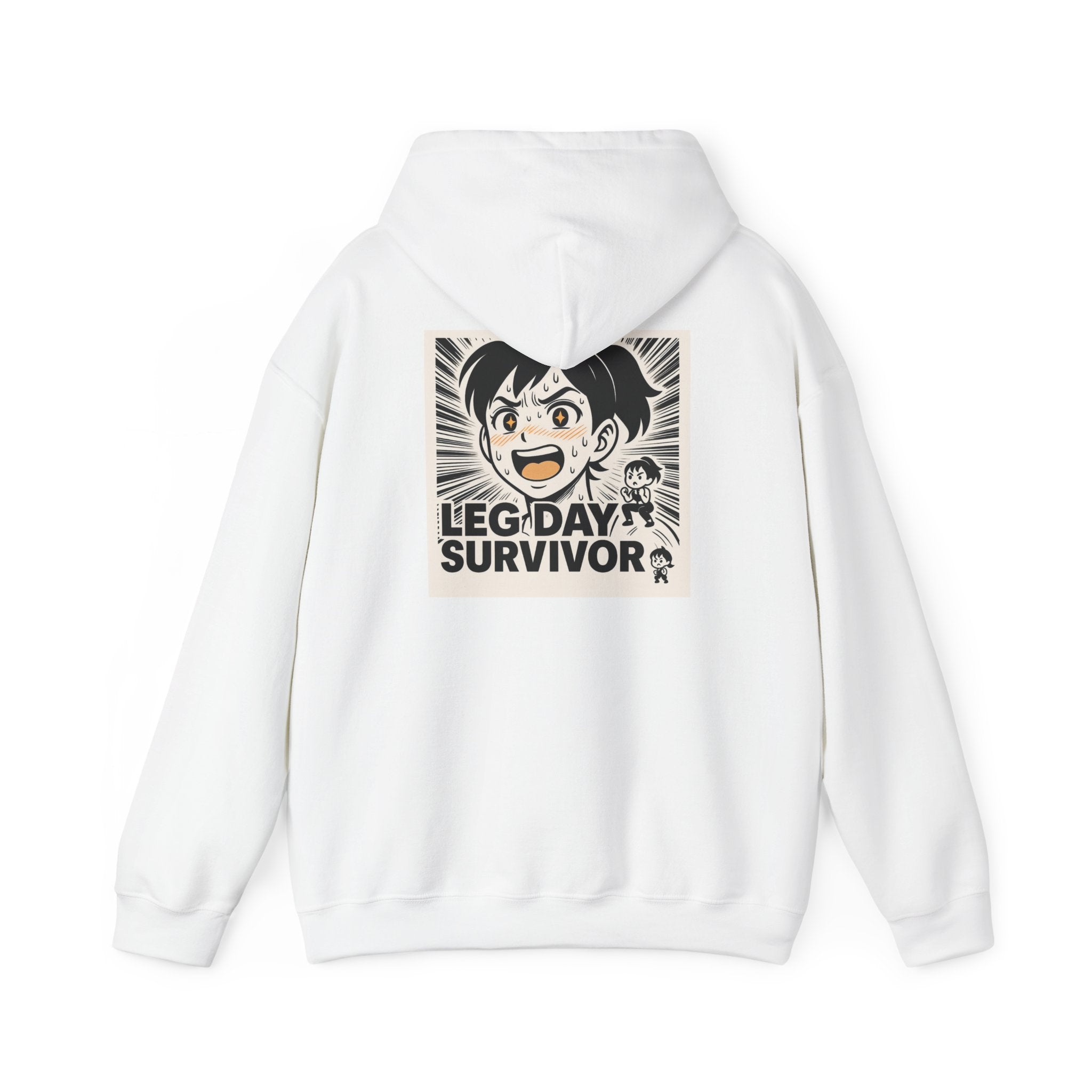 Leg Day Survivor Women’s Hoodie - Funny Gym Workout Anime Fitness Hoodie
