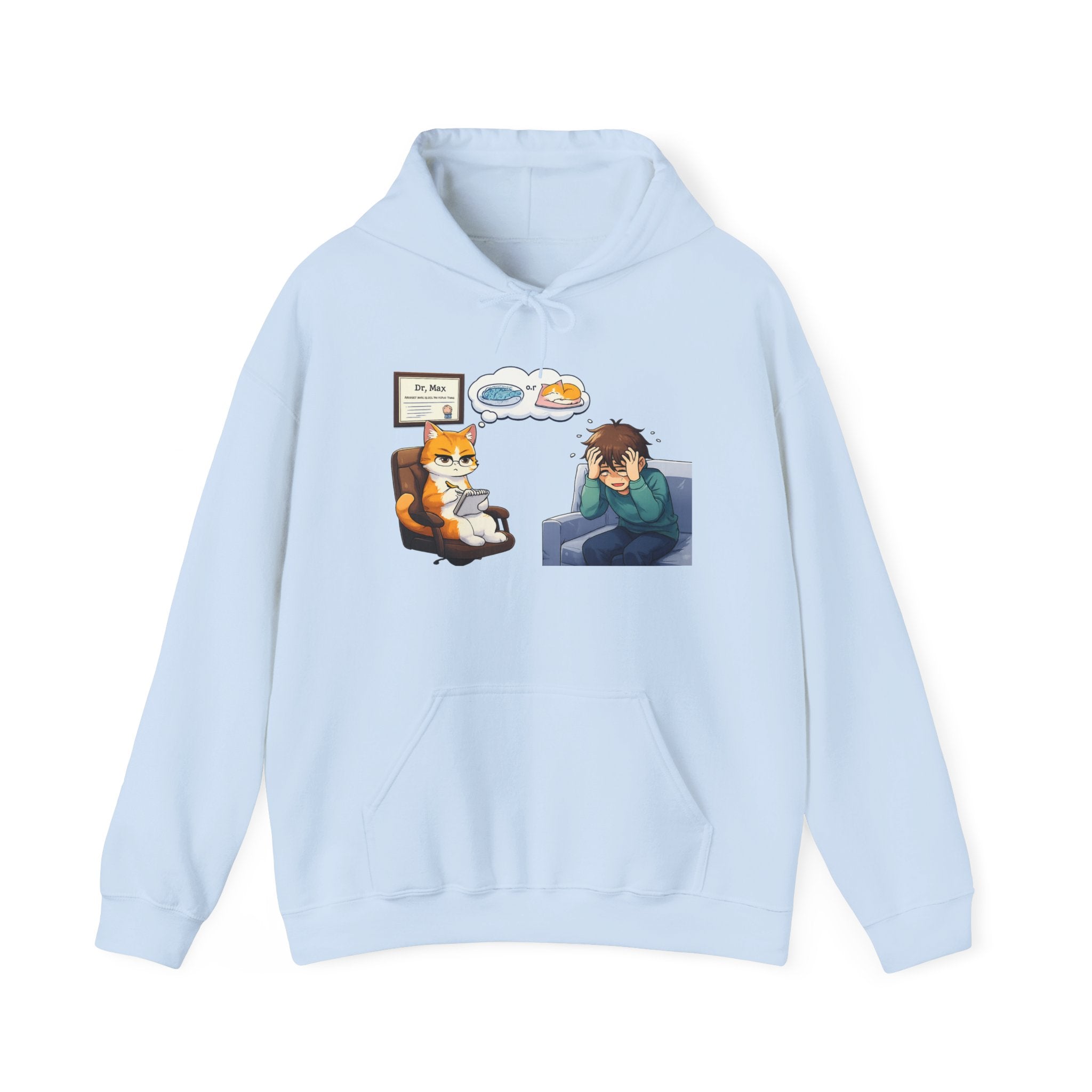 Dr. Max Cat Therapist Hoodie - Funny Mental Health Humor Gift