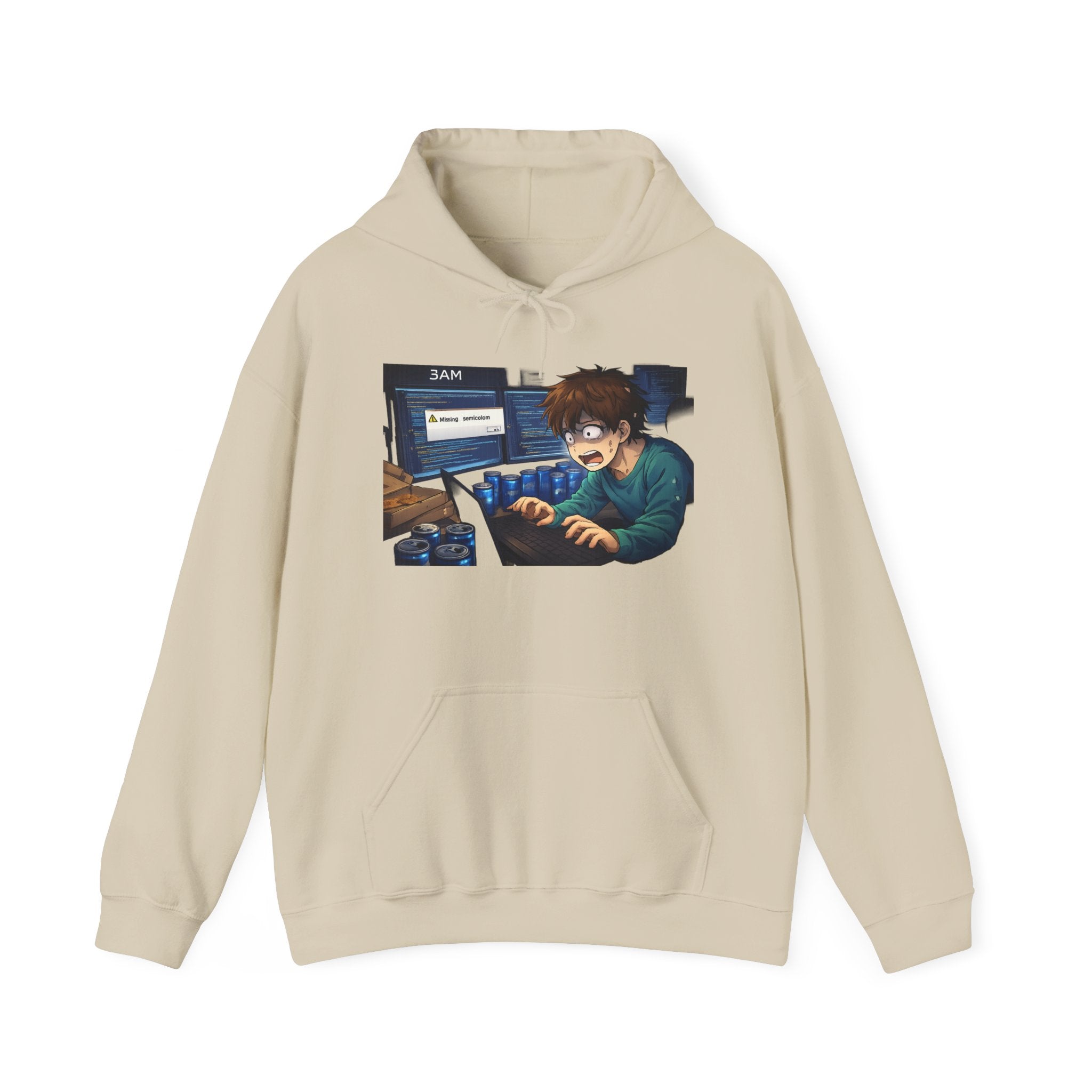 Missing Semicolon 3AM Programmer Hoodie - Developer Humor Gift
