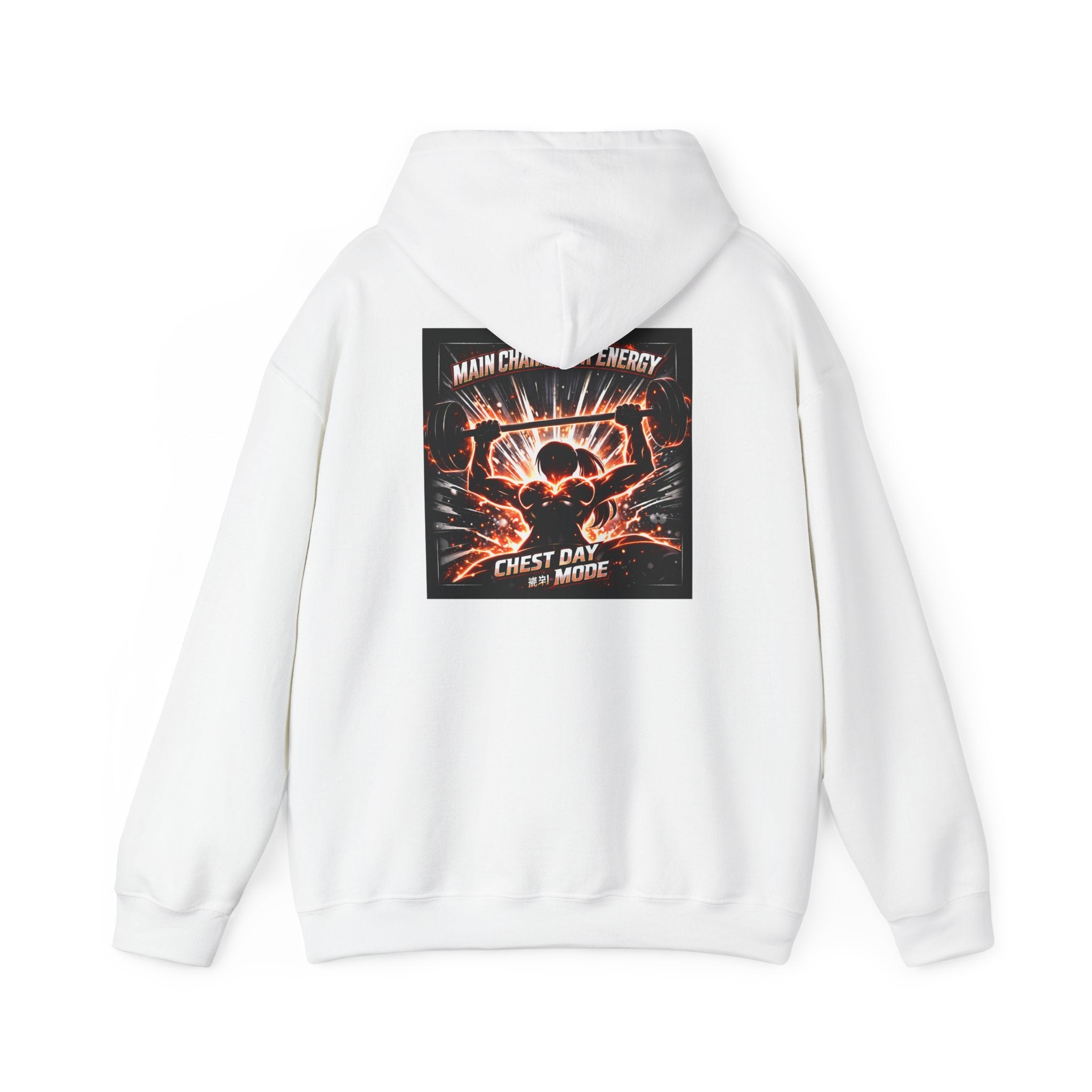 Main Character Energy Chest Day Women’s Hoodie - Anime Gym Fitness Apparel