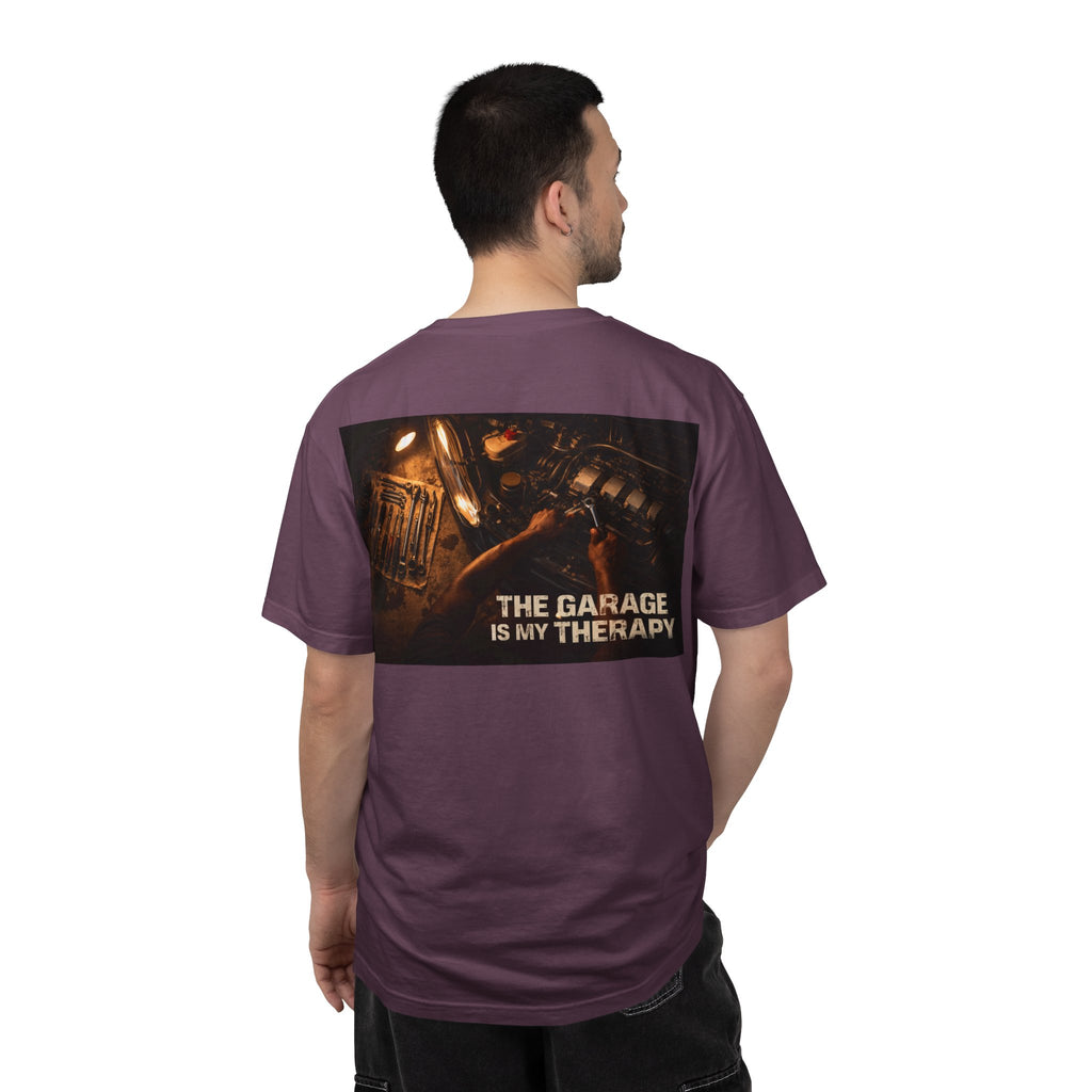 The Garage Is My Therapy T-Shirt - Mechanic Car Enthusiast Gift Version 1