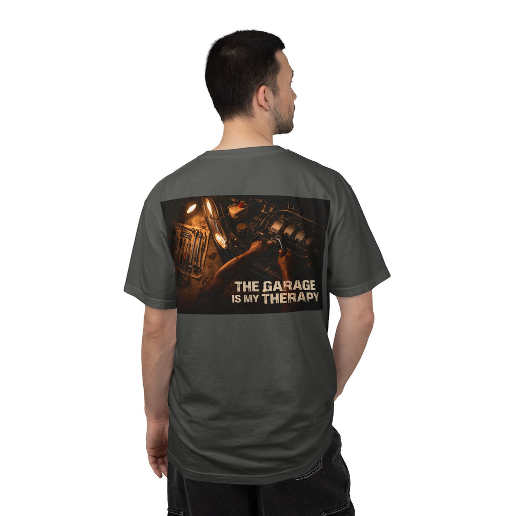 The Garage Is My Therapy T-Shirt - Mechanic Car Enthusiast Gift Version 1
