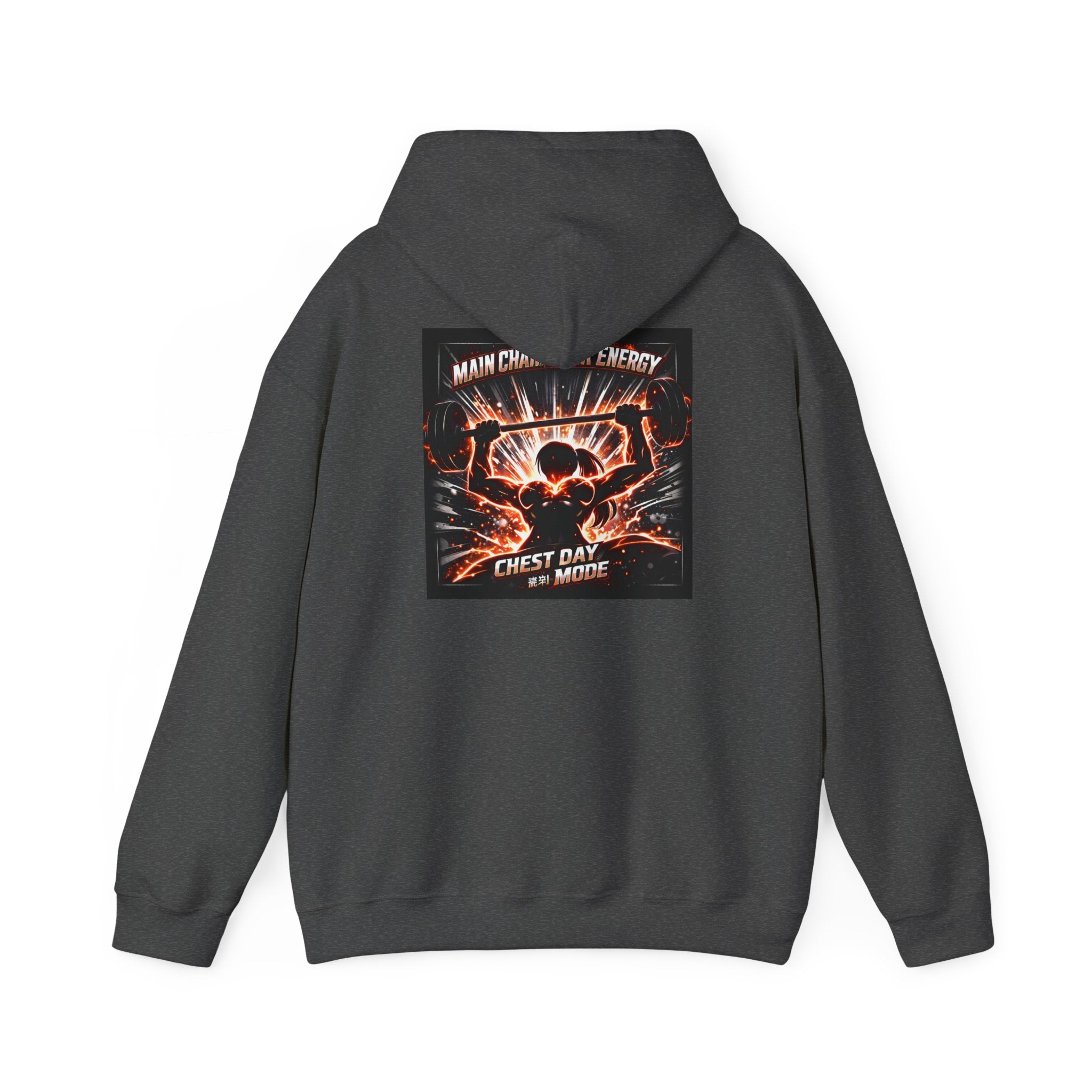 Main Character Energy Chest Day Women’s Hoodie - Anime Gym Fitness Apparel