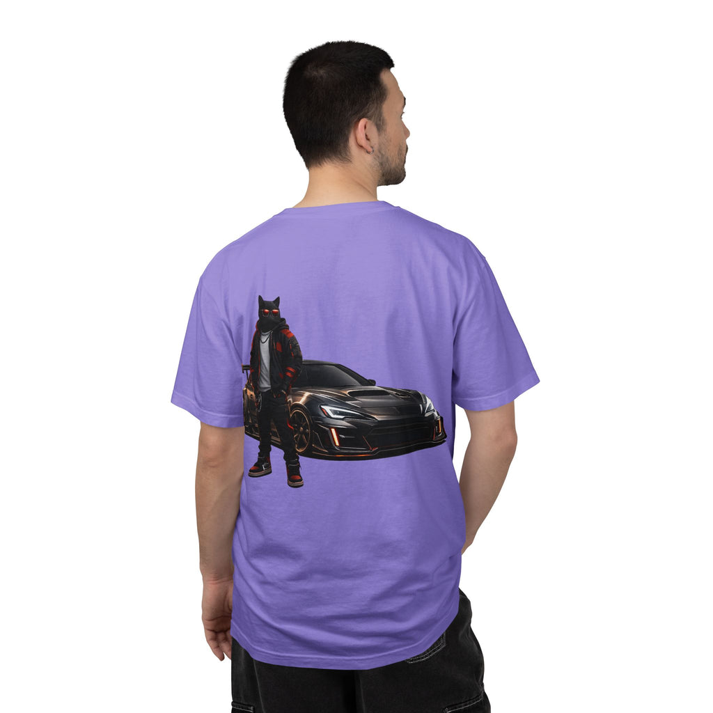 Cool Black Cat Streetwear Custom Widebody Sports Car JDM T-Shirt