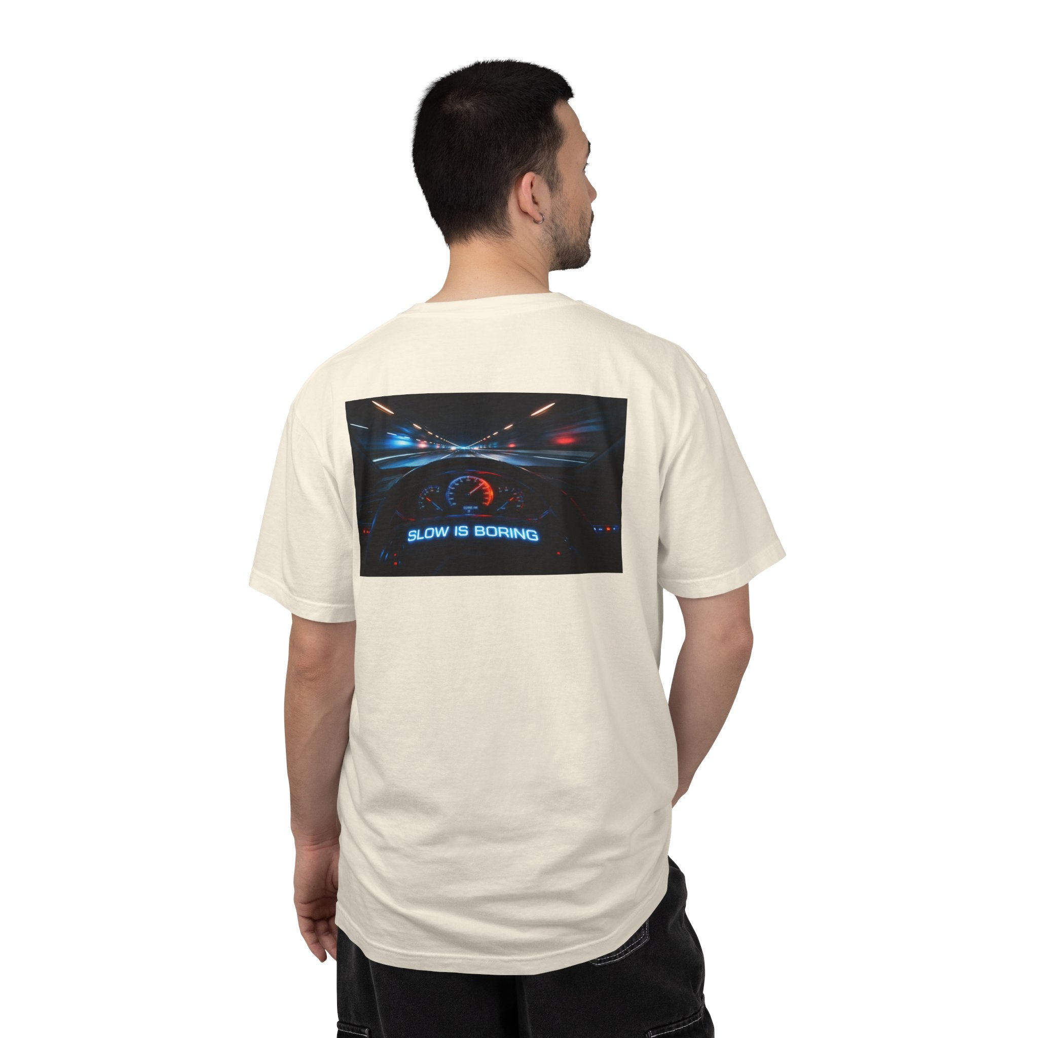 Slow Is Boring Shirt - Racing Speed Enthusiast Dashboard Design