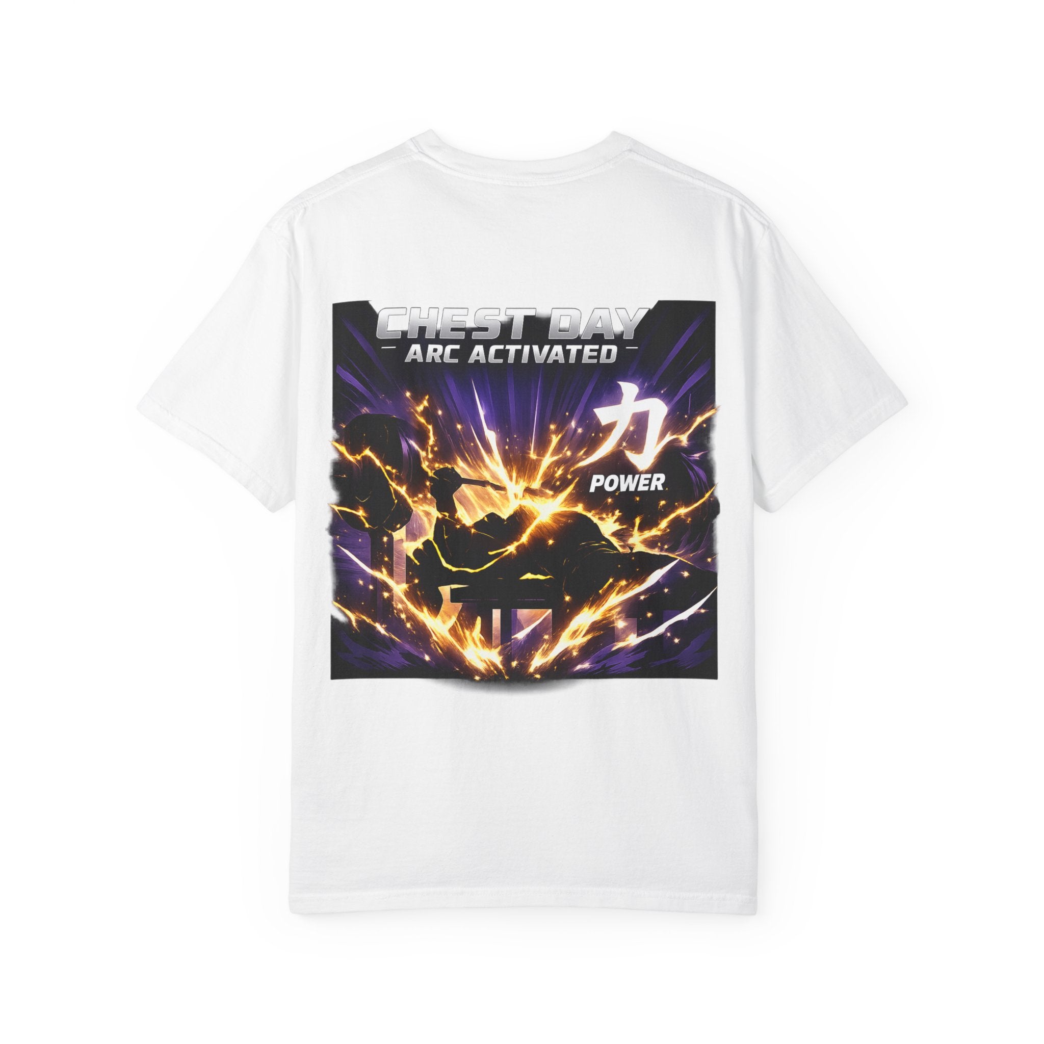 Chest Day Arc Activated Men’s Power Kanji Gym T-Shirt
