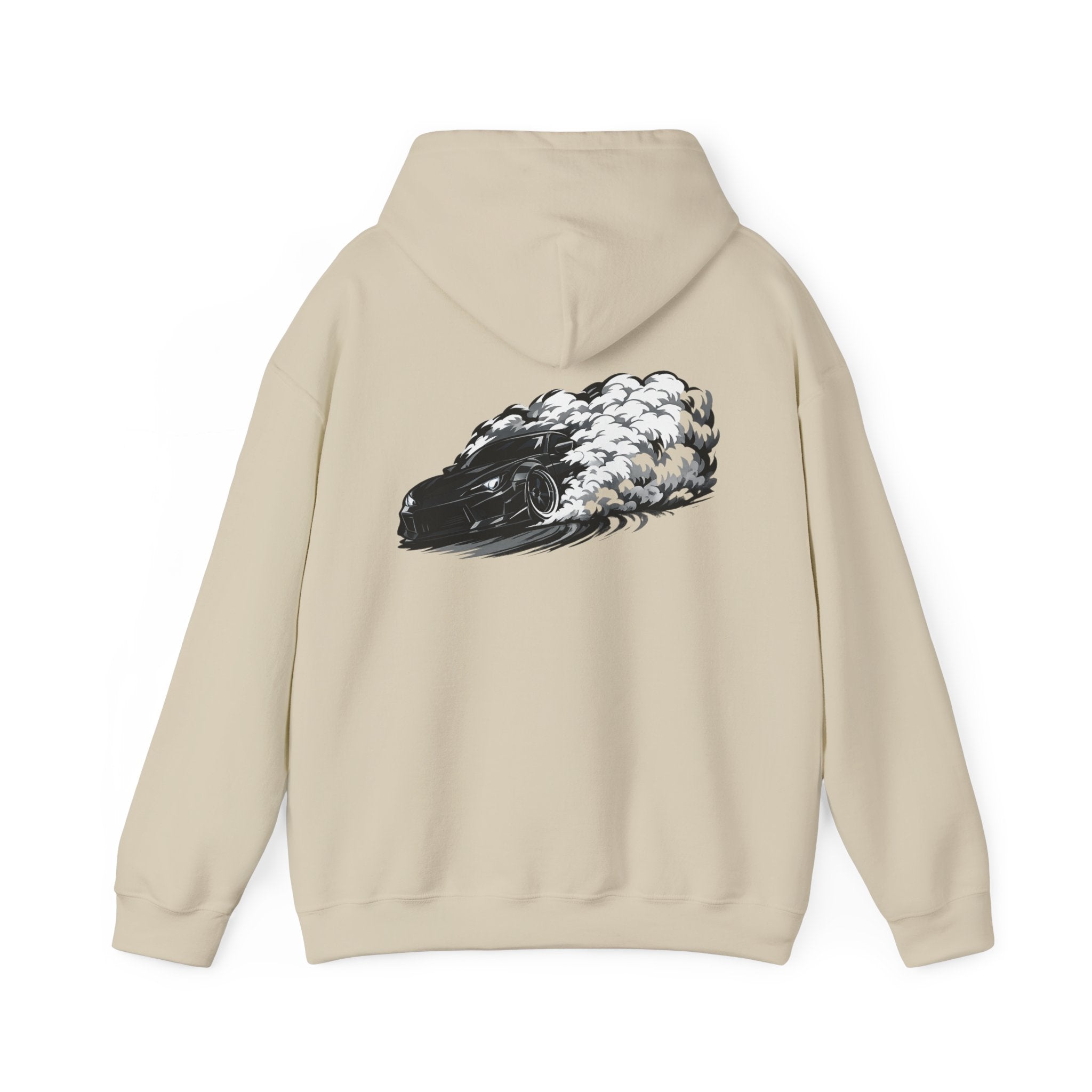 Shadow Drift Black Car Hoodie — Wide-Body Drift Design