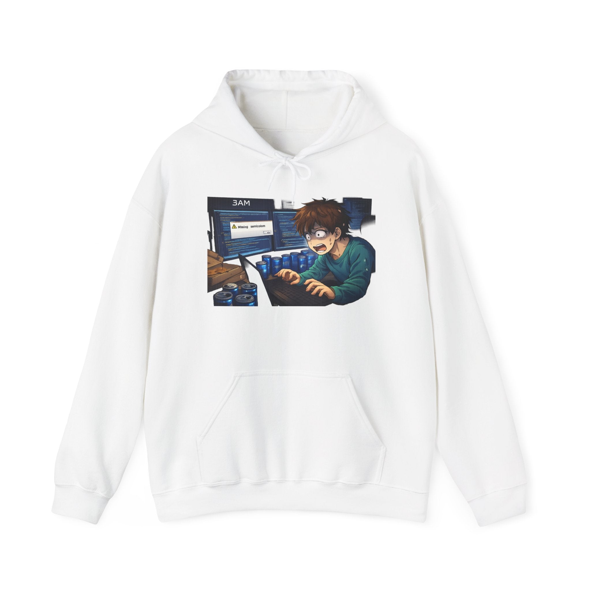 Missing Semicolon 3AM Programmer Hoodie - Developer Humor Gift