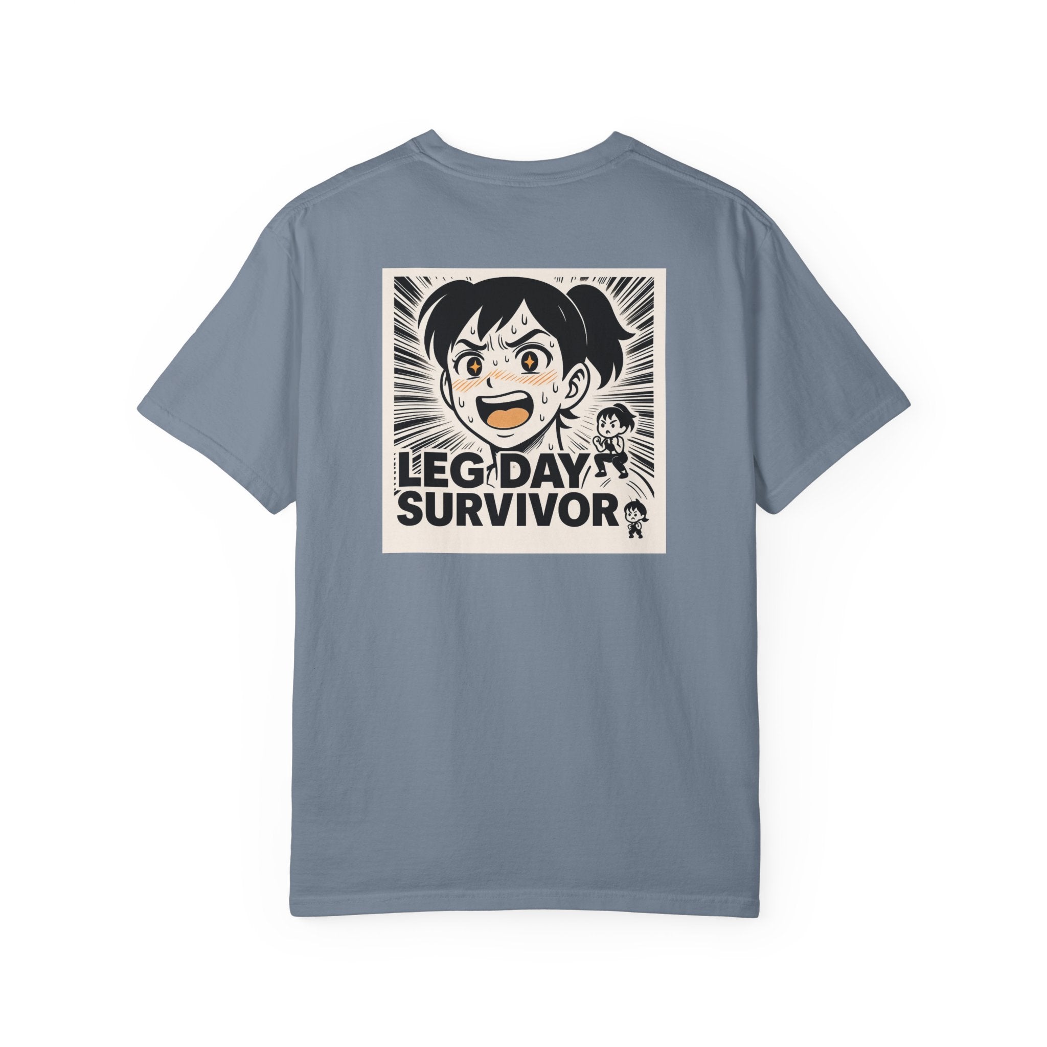 Leg Day Survivor Women’s Shirt - Funny Gym Workout Anime Fitness T-Shirt