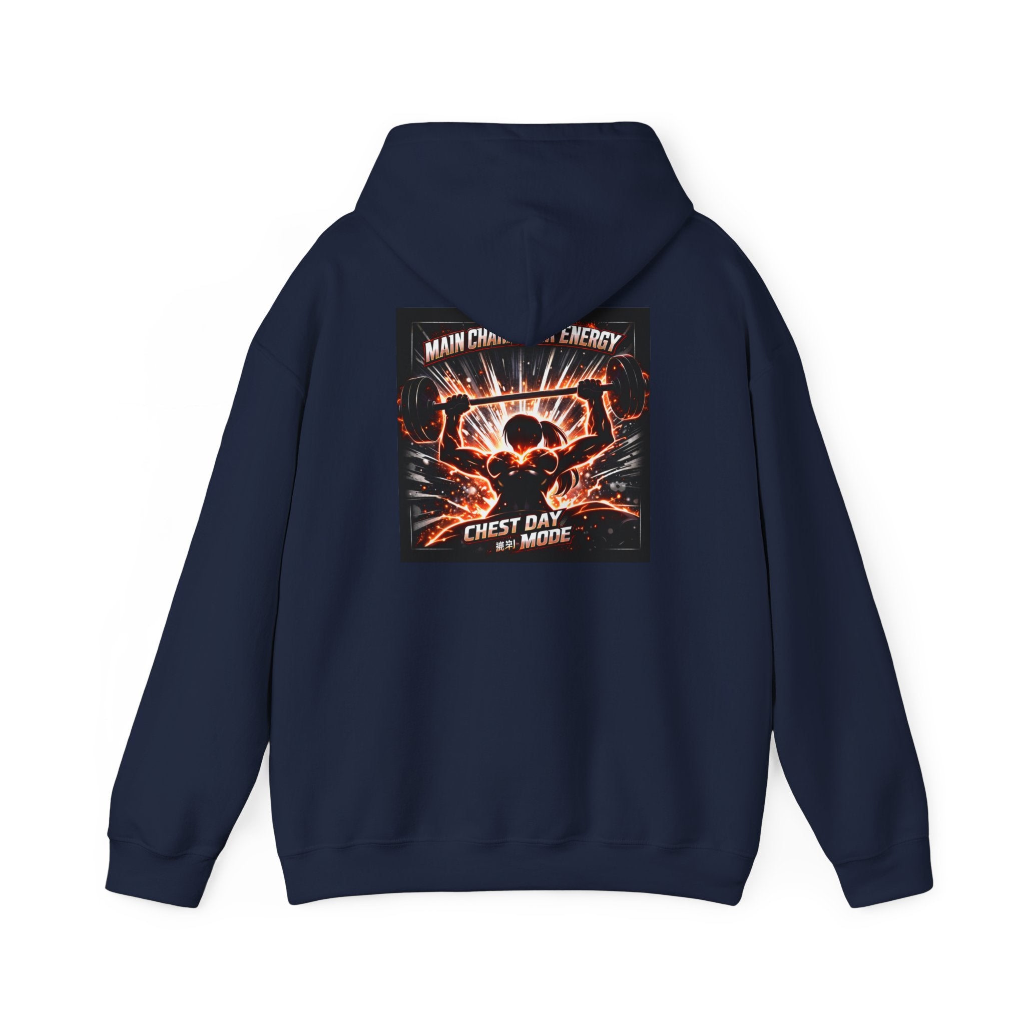Main Character Energy Chest Day Women’s Hoodie - Anime Gym Fitness Apparel