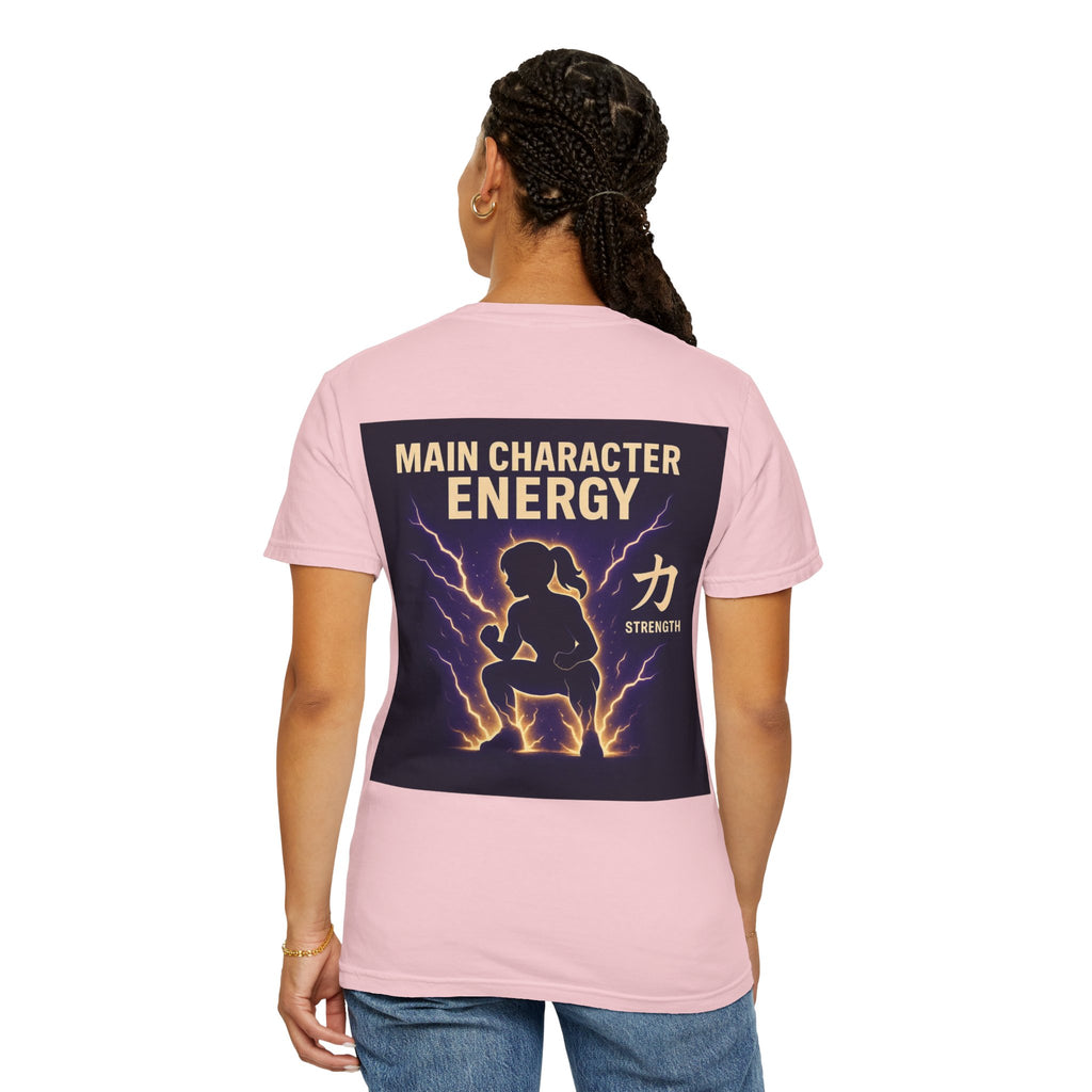 Main Character Energy Women’s Anime Gym T-Shirt — Strength (力)