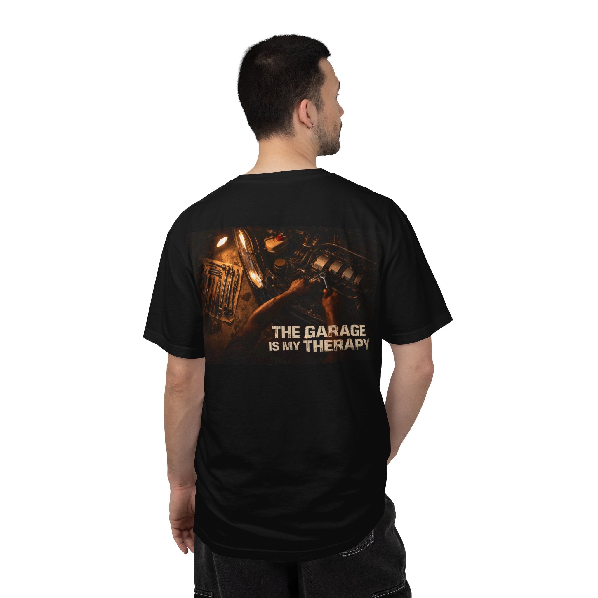 The Garage Is My Therapy T-Shirt - Mechanic Car Enthusiast Gift Version 1