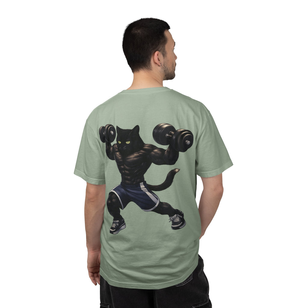 Gym Cat Shirt - Funny Workout Weightlifting T-Shirt - Fitness Lover Gift for Men Women