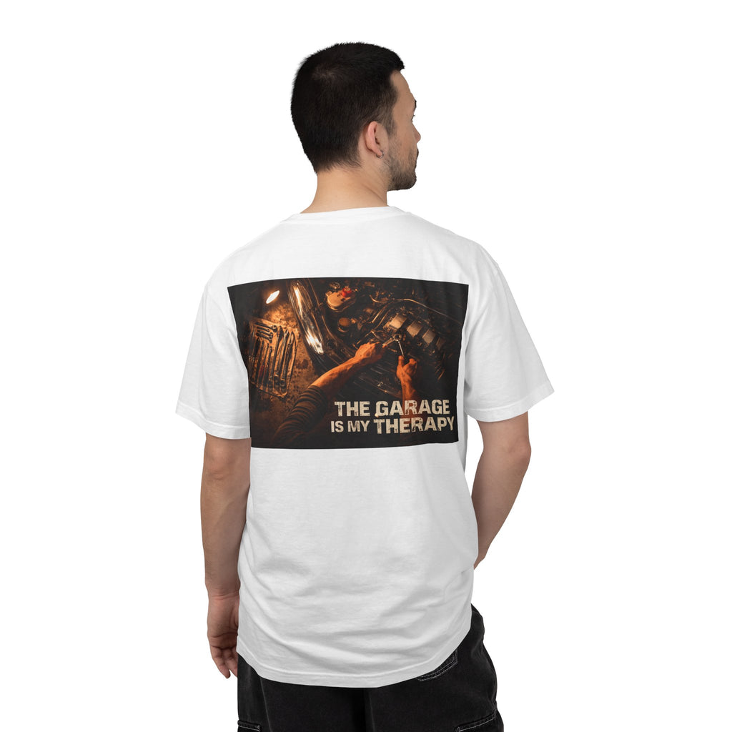 The Garage Is My Therapy T-Shirt - Mechanic Car Enthusiast Gift Version 2