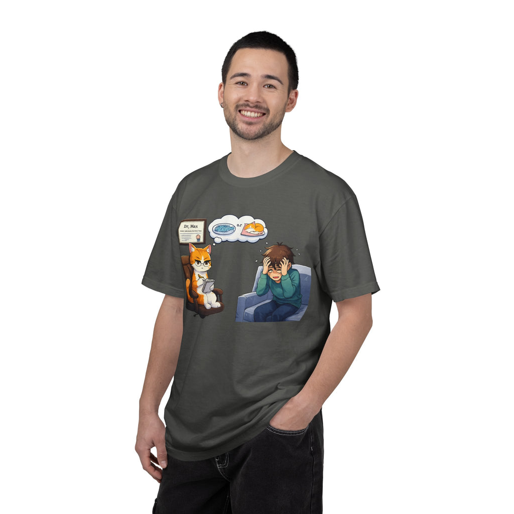 Dr. Max Cat Therapist T-Shirt - Funny Mental Health Humor Gift