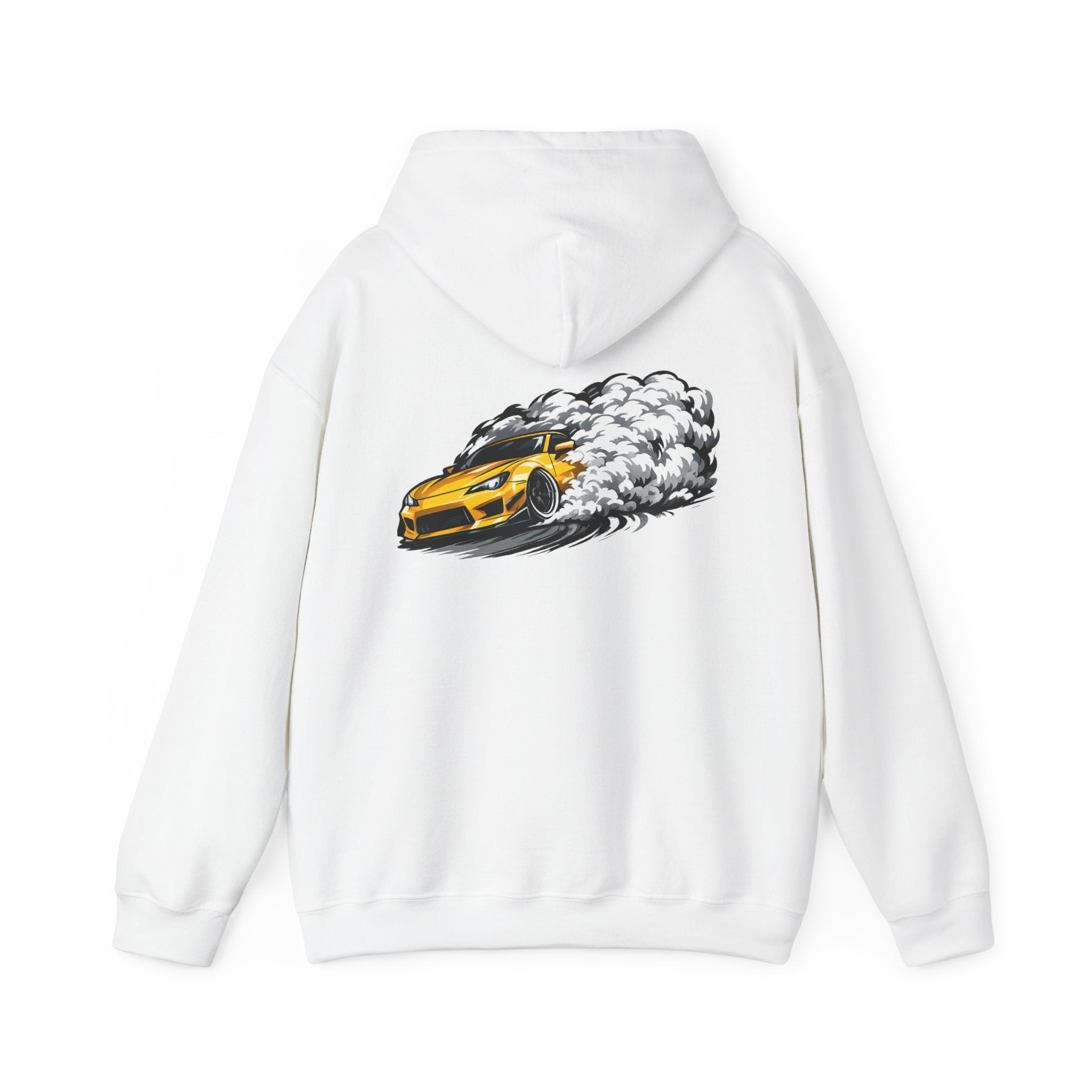 Golden Drift Yellow Car Hoodie