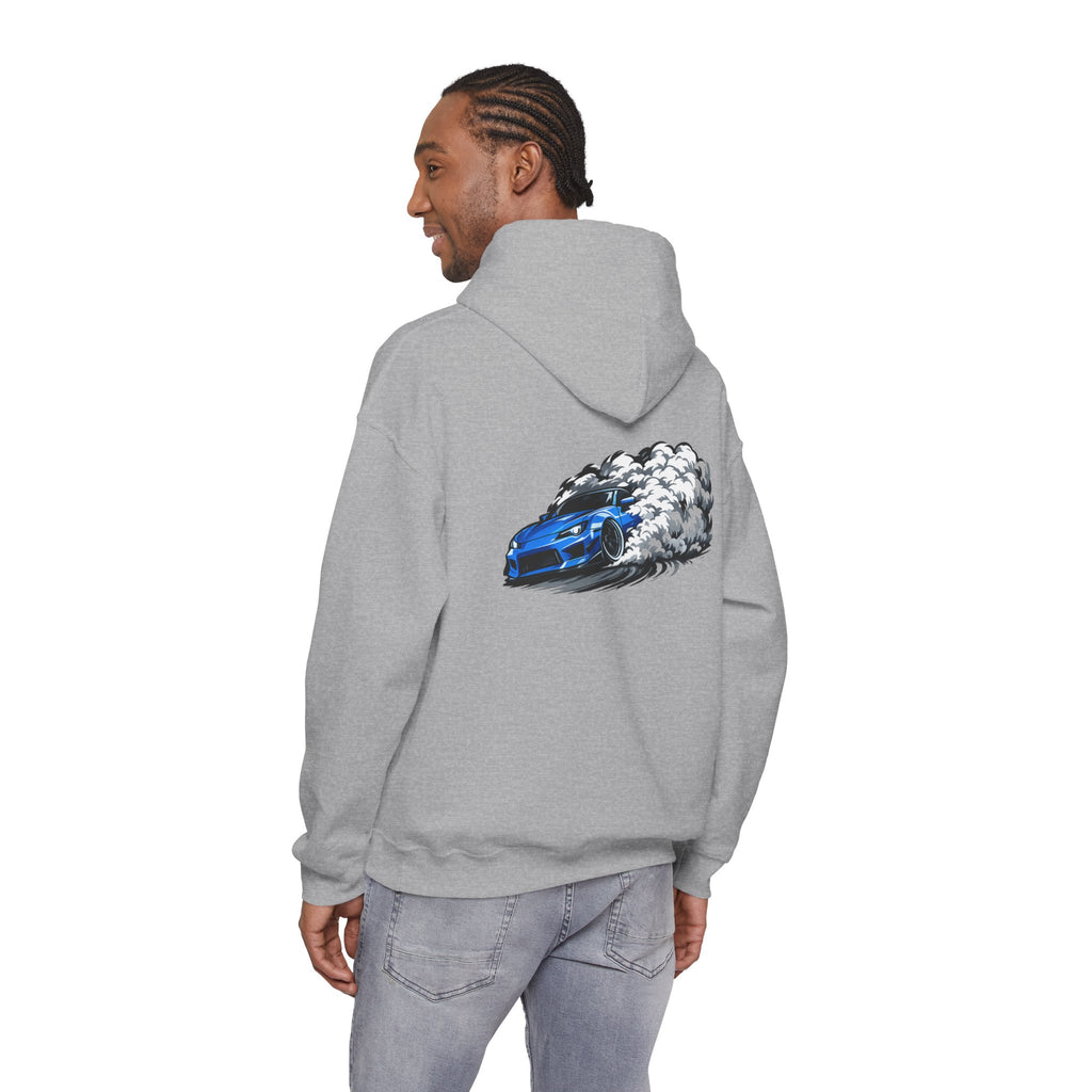Blue Thunder Drift Hoodie — Blue Drift Car Design (Thunder Edition)